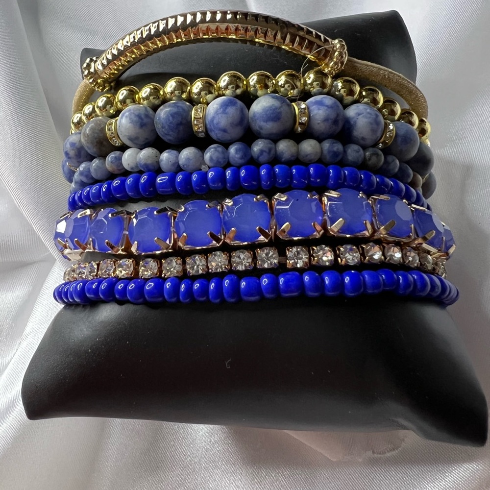 Mixed bead bracelet set